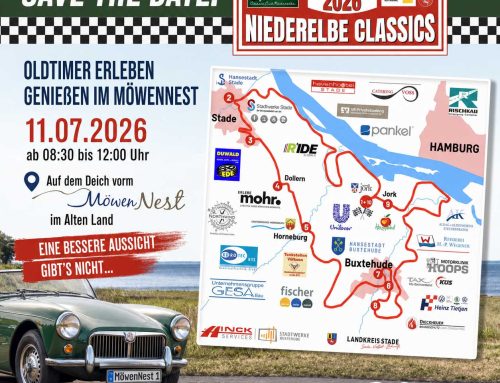 Niederelbe Classics 2026: Oldtimer hautnah am MöwenNest erleben (11. Juli)